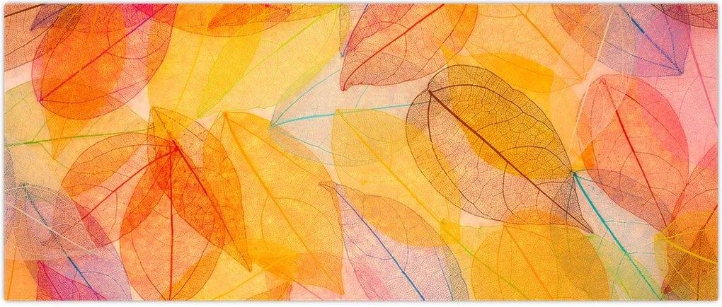 Tablou - Fundal frunze de toamnă (120x50 cm)
