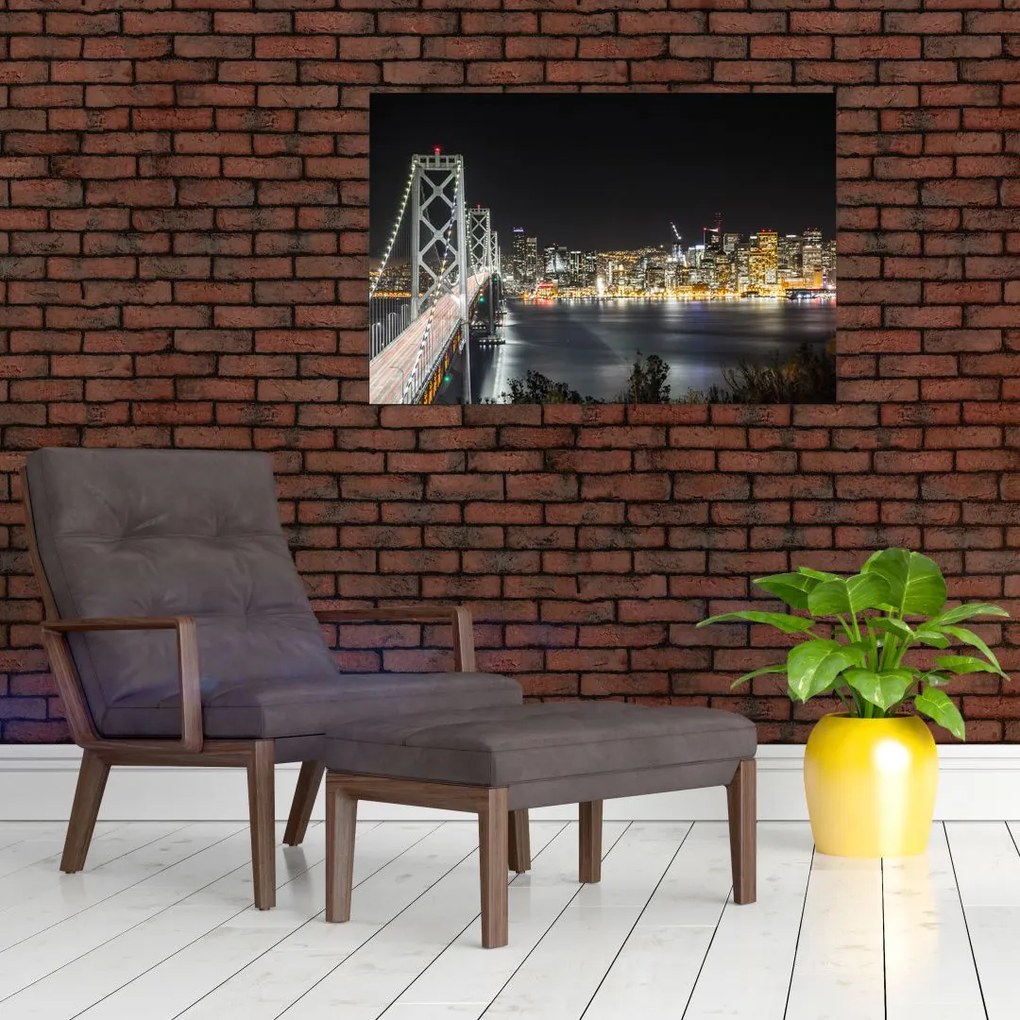 Tablou cu podul Brooklin și New York (90x60 cm)
