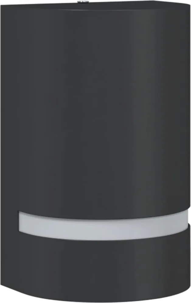 vidaXL Lampă exterioară de perete, negru, aluminiu turnat sub presiune