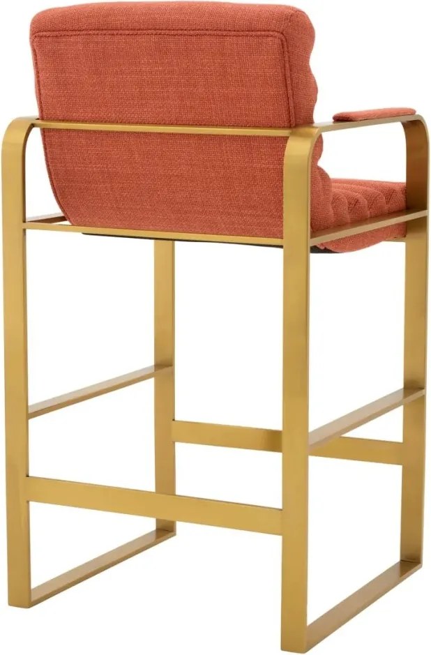Scaun de bar elegant design LUX Counter Olsen, scalea orange