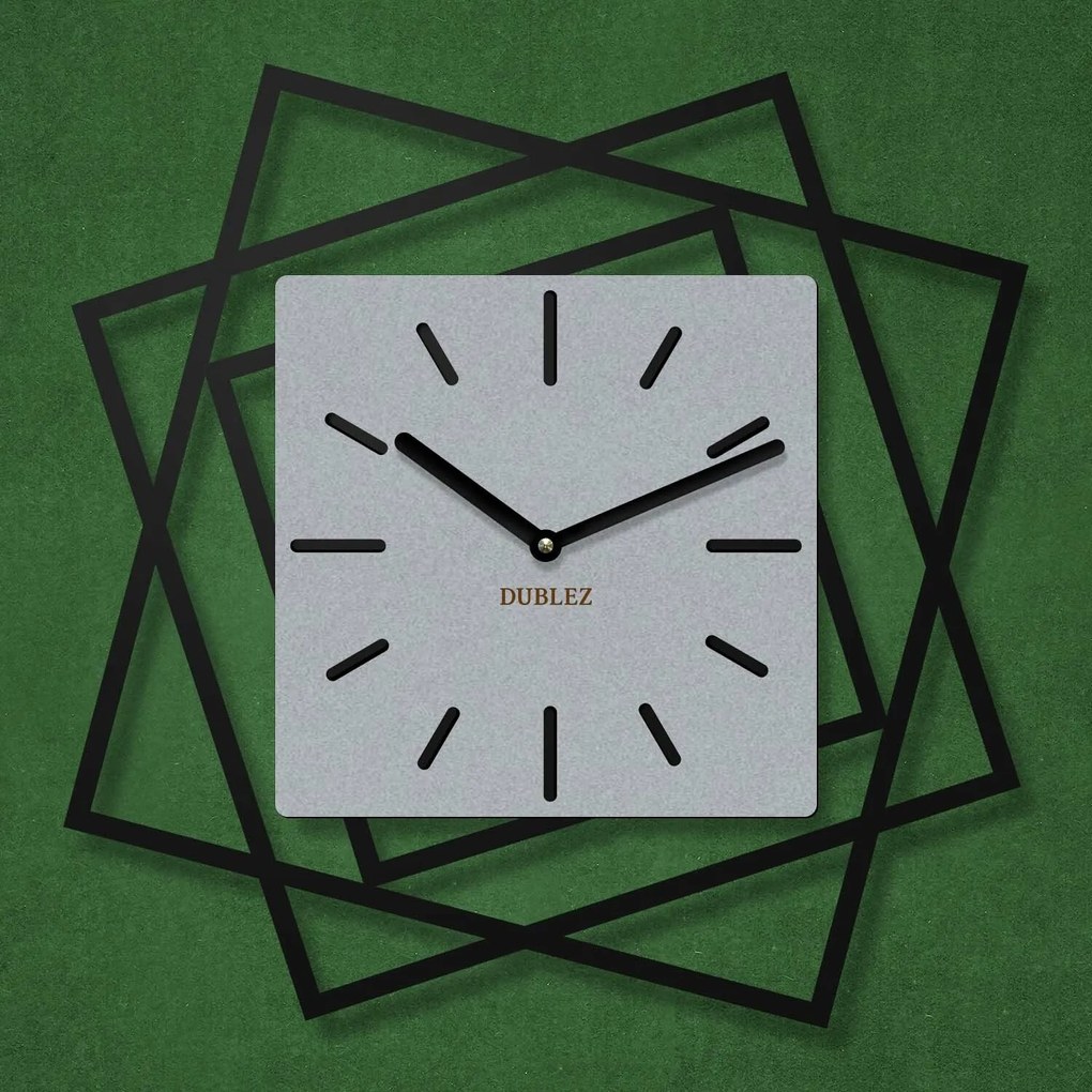 DUBLEZ | Ceas de perete din lemn 3D - Frames