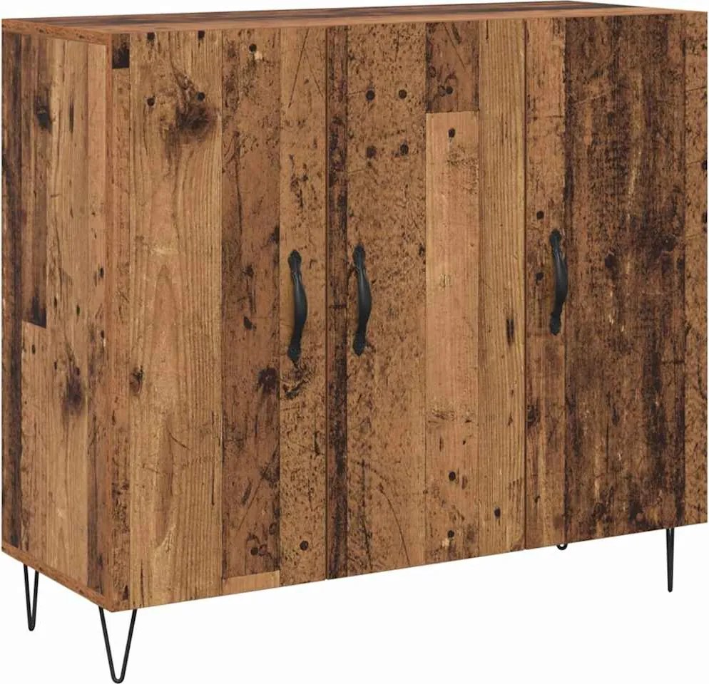 vidaXL Bufet Lemn vechi 90 x 32,5 x 80 cm Lemn compozit