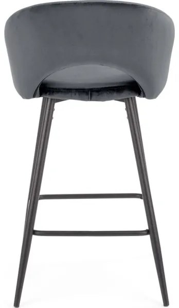 Scaun de bar 89x49 cm gri/negru