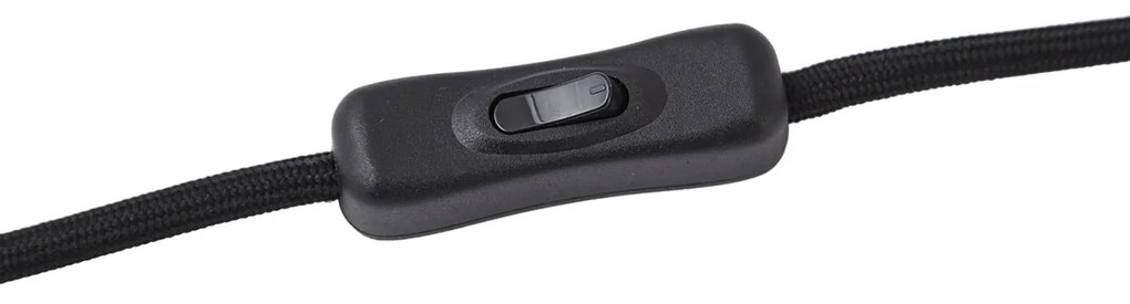 Lampă de masă Hotel Chic bronz închis cu sticlă ambră - Stavelot