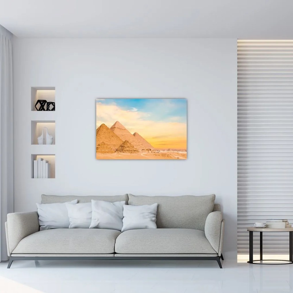 Tablou cu piramidele din Egipt (90x60 cm)