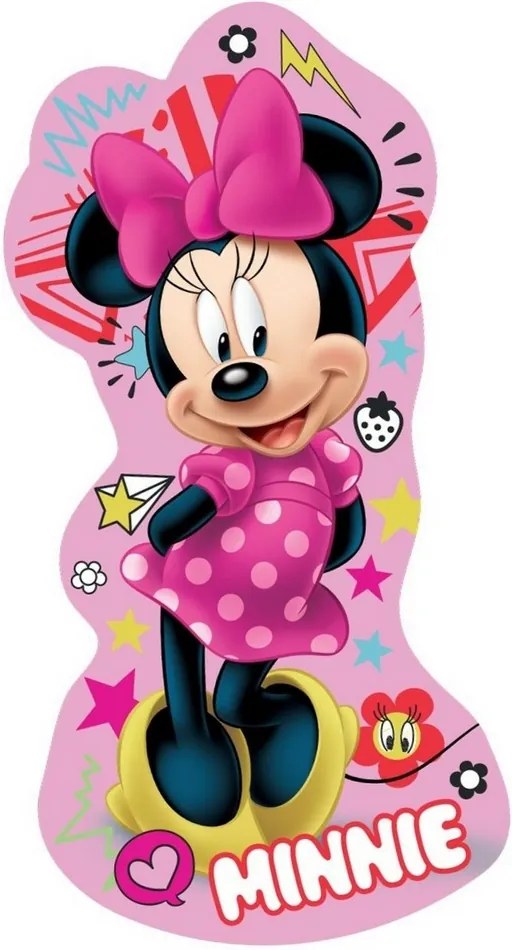 Pernă cu formă aparte Minnie pink, 31 x 16 cm