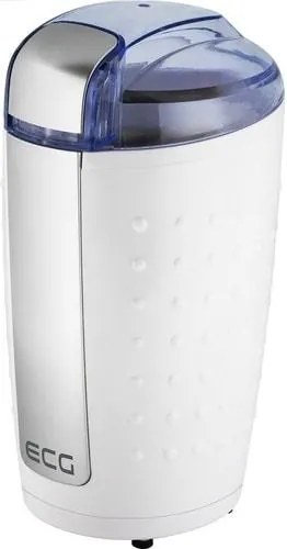 Rasnita de cafea ECG KM 110, 200 W, 80 g, culoare alb cu argintiu