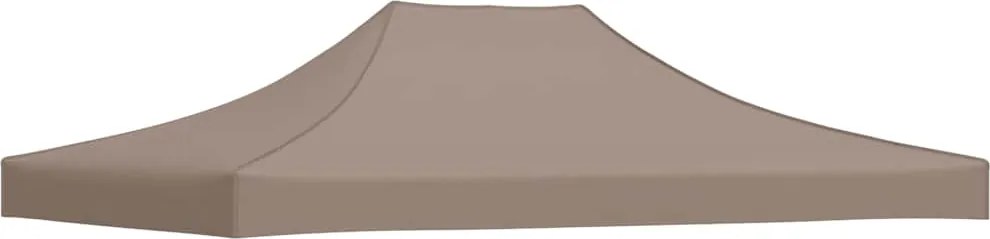 vidaXL Acoperiș pentru cort de petrecere, gri taupe, 4 x 3 m, 270 g/m²