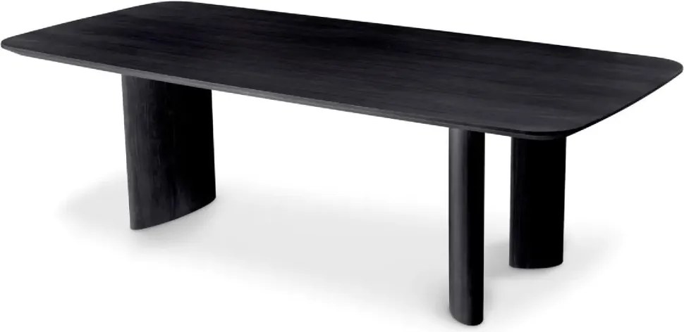 Masa dining moderna design LUX Harmonie S negru 241x109cm