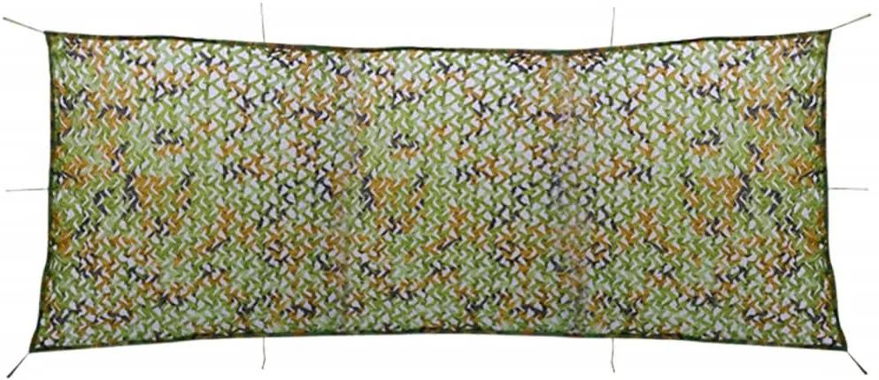Plasa de camuflaj cu geanta de depozitare, verde, 1,5x5 m Verde, 1.5 x 5 m