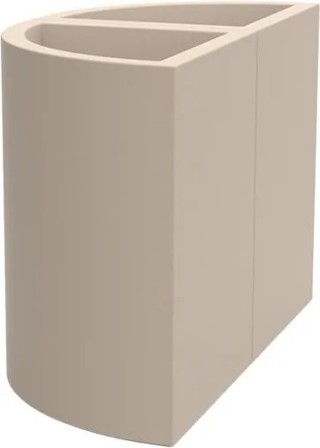 Set de 2 Ghivece plante pe colt design decorativ exterior/interior Angular pot 55x39x55cm