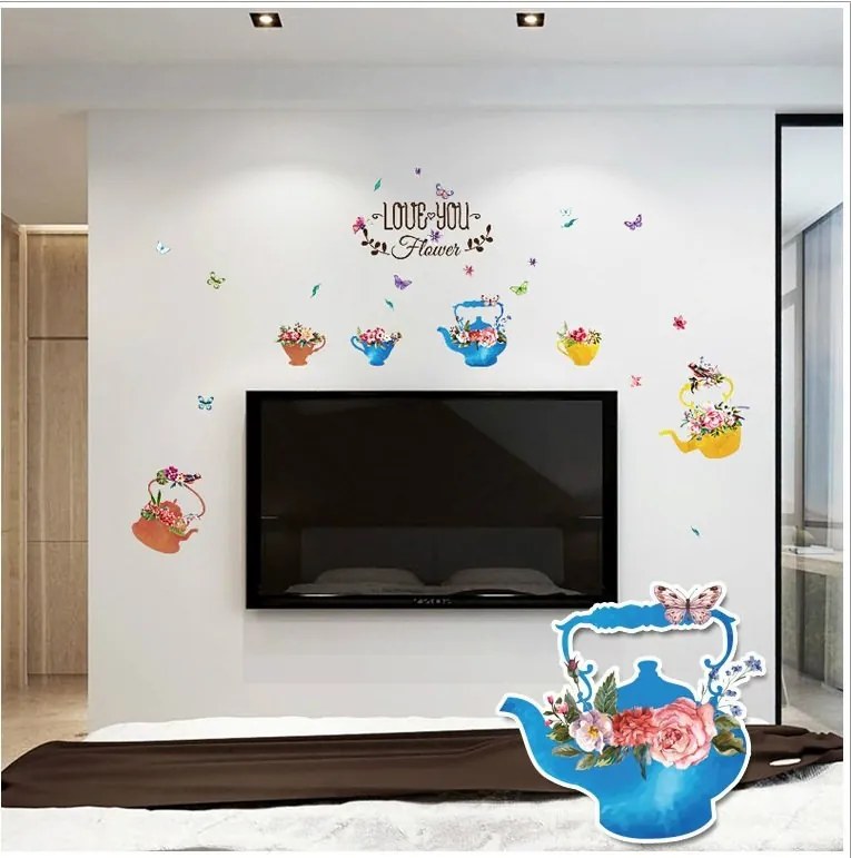 Sticker perete Tea Pots
