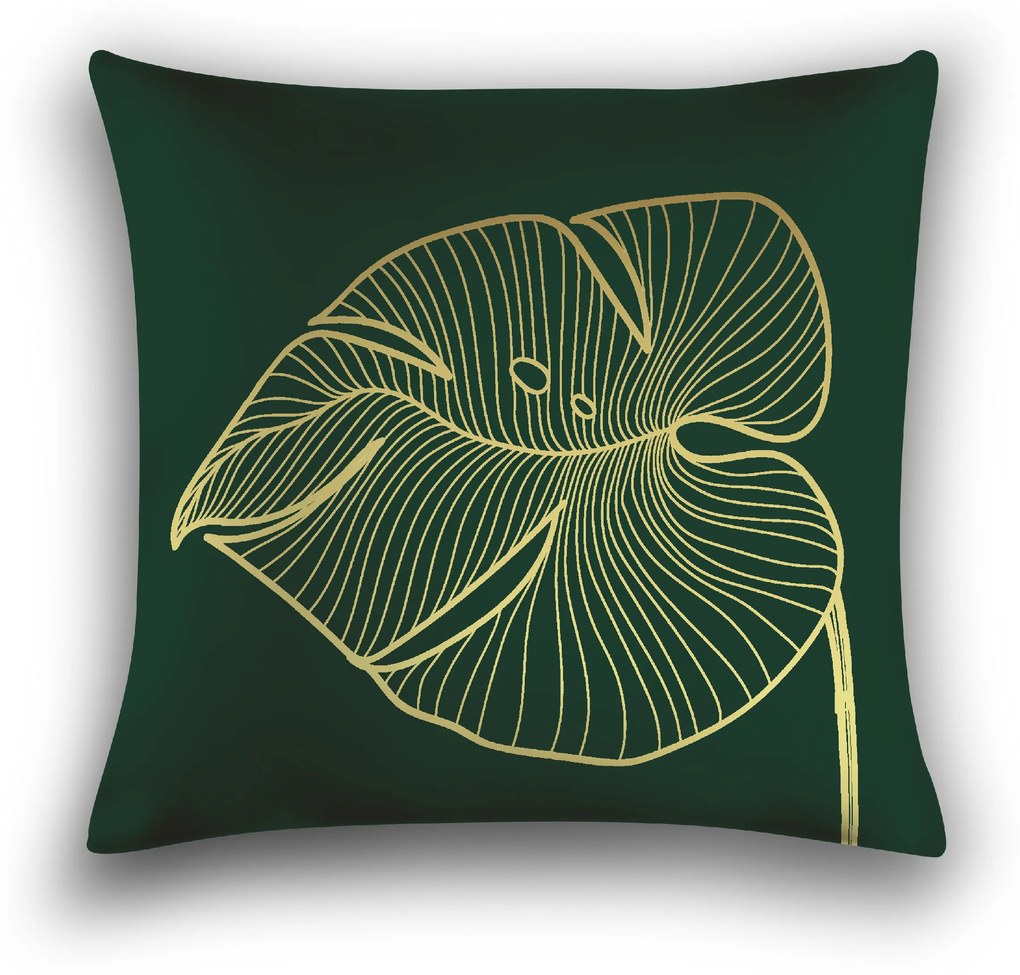 Fata de perna decorativa VENECIA 40x50 cm, verde inchis