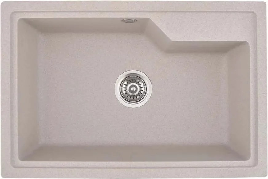 Chiuveta compozit Inter Ceramic finisaj nisip granit 68x45 cm fara picurator