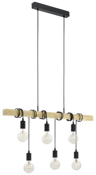 Lustră pe cablu Eglo 55242 TOWNSHEND 6xE27/60W/230V