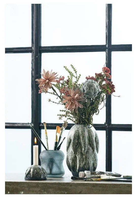 Sfeșnic din gresie ceramică Villa Collection Artic Ice