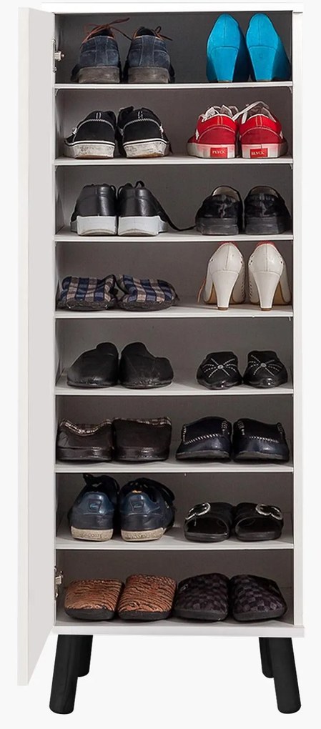 Pantofar Beside 31 (alb + negru) . 1094645