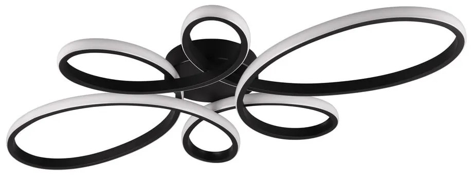 Plafonieră neagră LED 45.5x83 cm Fly – Trio