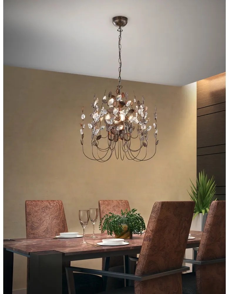 Lustră în culoarea bronz ø 52 cm Napoli – Trio