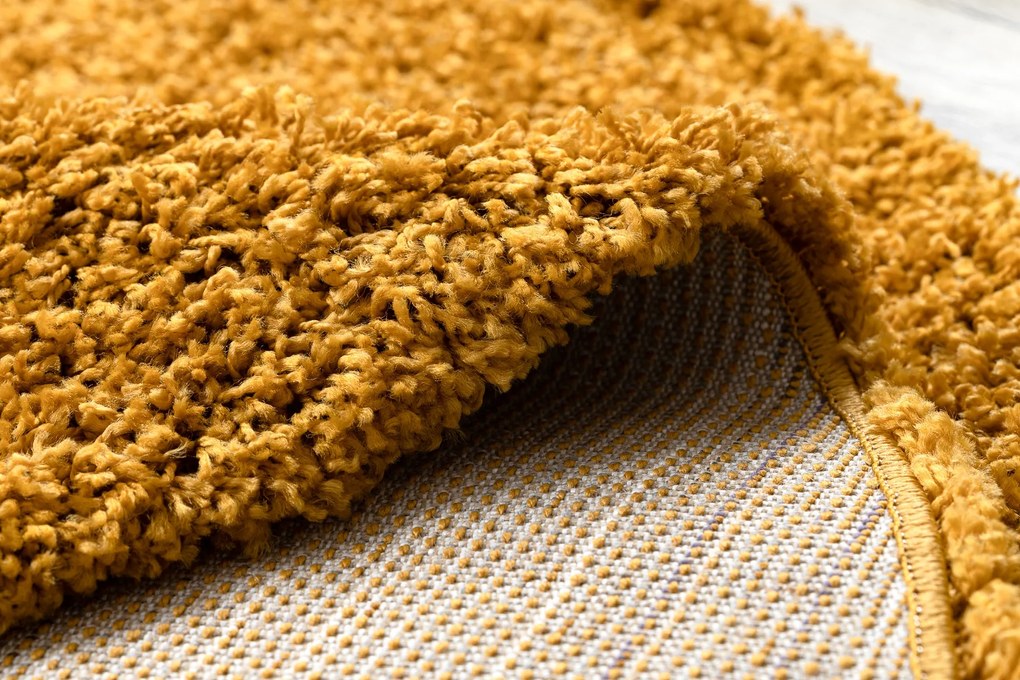 Covor SOFFI cerc shaggy 5cm aur