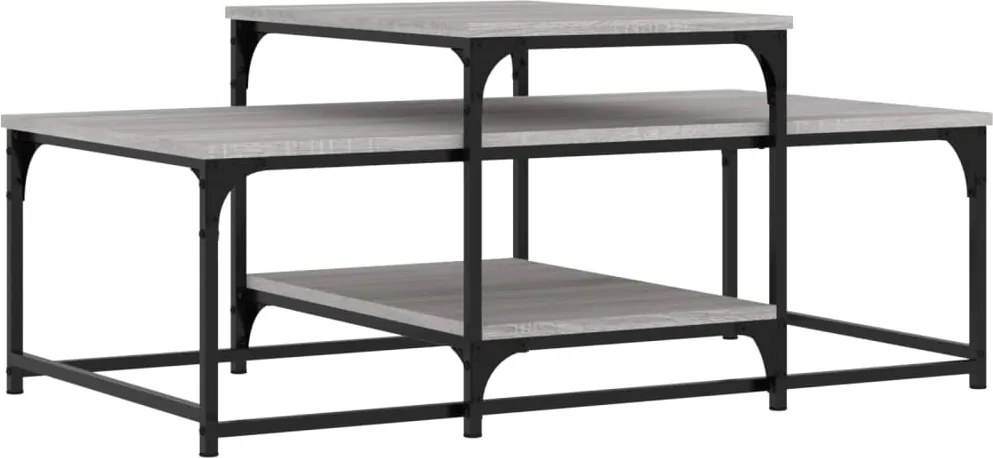 vidaXL Măsuță de cafea, gri sonoma, 102x60x45 cm, lemn compozit