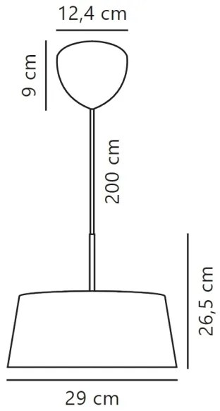 Lustră pe cablu Nordlux CLASI 3xE14/10W/230V d. 29 cm
