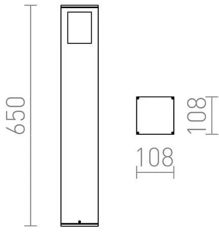 Lampă de exterior PONDER 1xE27/18W/230V IP44 neagră RED-Design Rendl-R10433