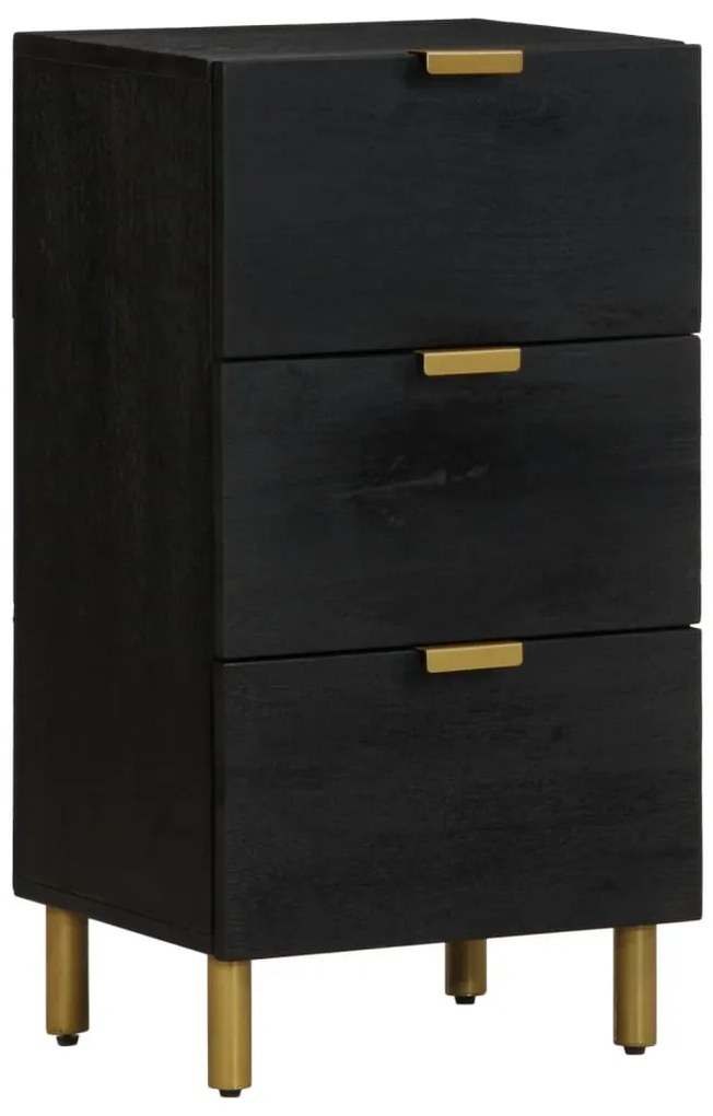 vidaXL Dulap, negru, 40x33x75 cm, lemn prelucrat