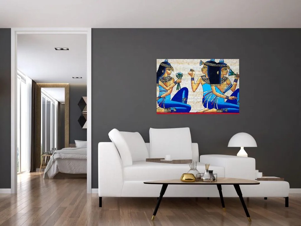 Tablou - Picturi egiptene (90x60 cm)