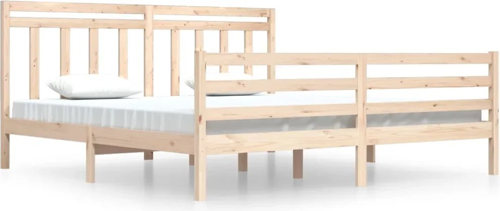 vidaXL Cadru de pat, 200x200 cm, lemn masiv