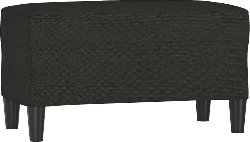 vidaXL Bancă, negru, 70x35x41 cm, textil