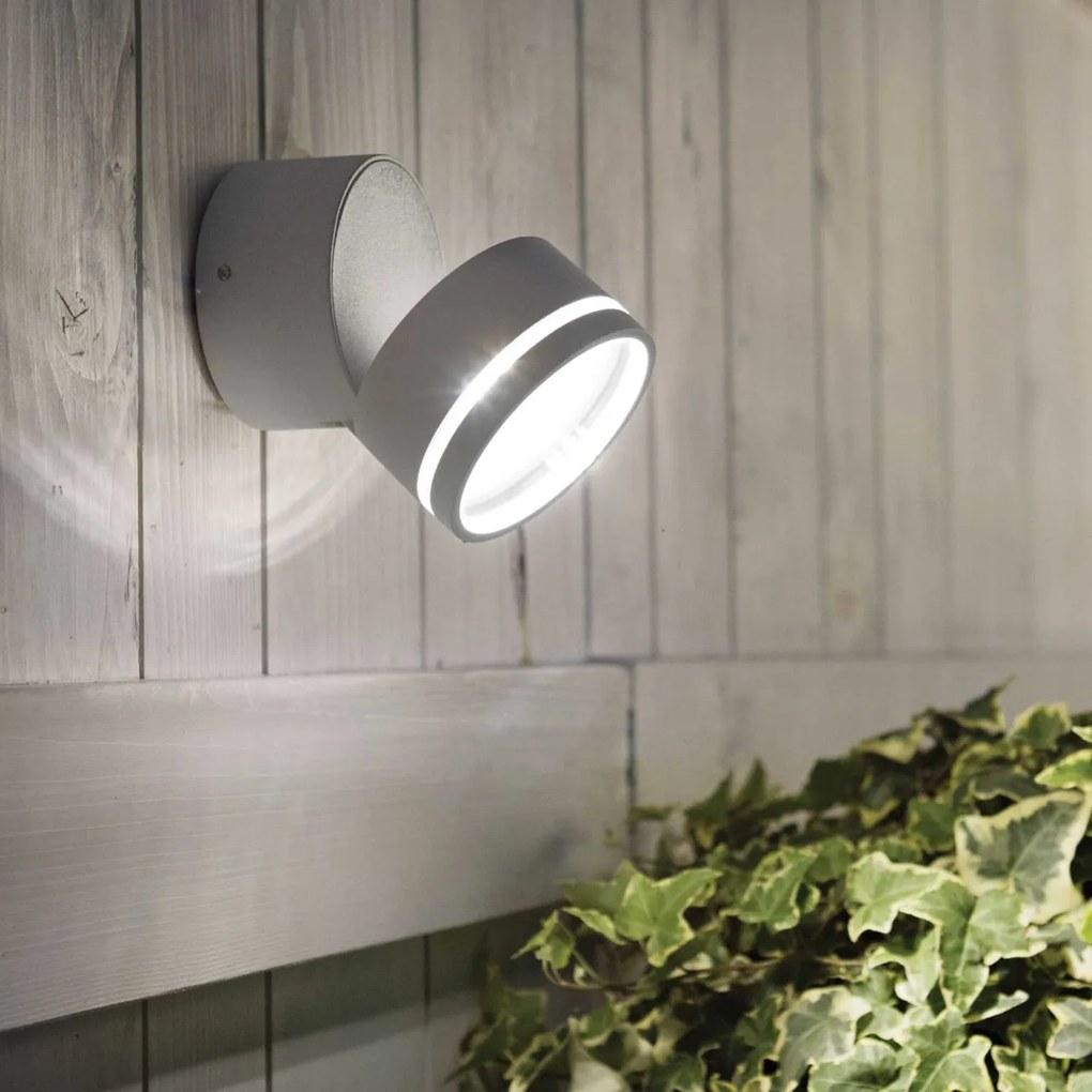 Aplica de perete exterior, IP54 OMEGA AP ROUND ANTRACITE 3000K