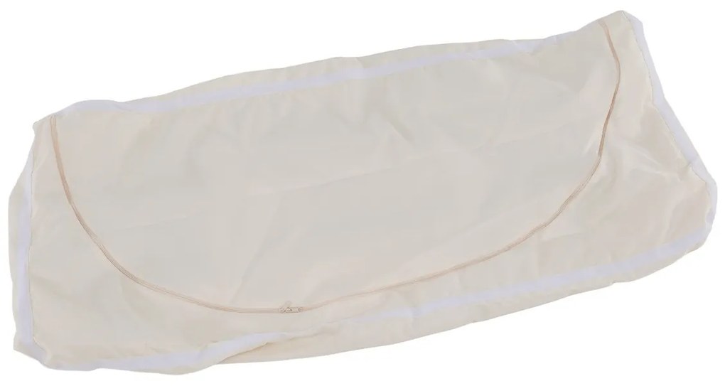 Cutie/banc de depozitare pentru grădină,negru/natural/crem, BEMUS