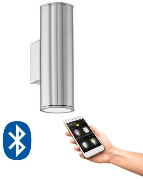 Aplică LED RGBW dimabilă de exterior Eglo 33582 RIGA 2xGU10/5W/230V IP44