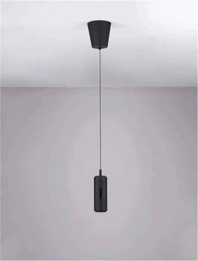 Pendul LED design minimalist ETHERAS negru