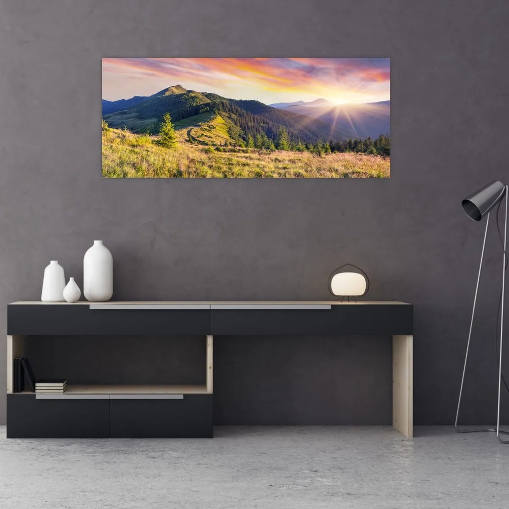 Tablou - Peisaj forestier (120x50 cm)