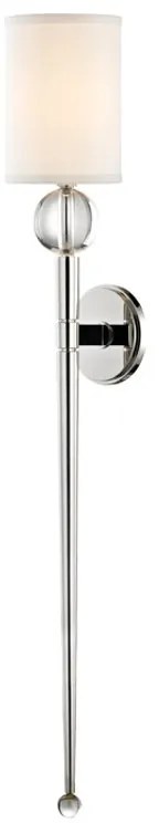Aplica de perete design clasic ROCKLAND big, nichel lucios