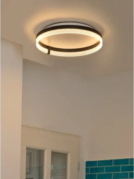 Osram - Plafonieră LED DECOR CIRCLE, 32W, 230V, Ø 50 cm, negru/alb