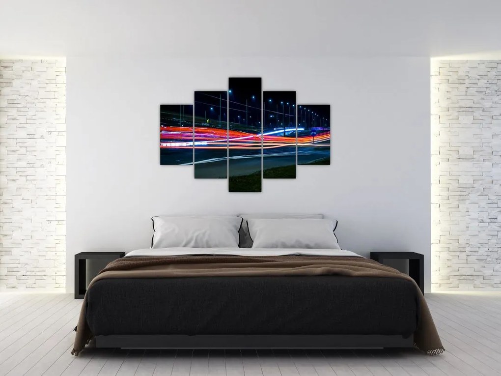 Tabloul orașului nocturn (150x105 cm)