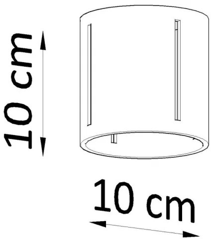 Plafonieră INEZ 1xG9/40W/230V gri
