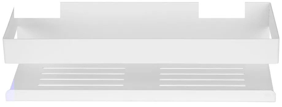 Raft pentru baie alb mat autoadeziv cu Turbo-Loc din oțel inoxidabil Genova – Wenko