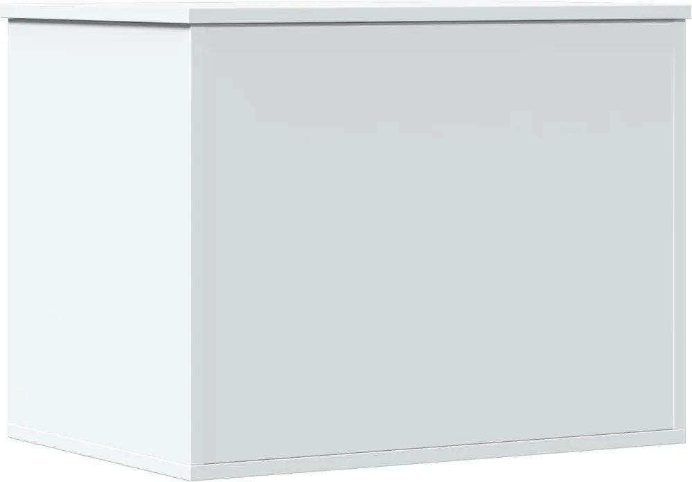 vidaXL Cutie de depozitare, alb, 60x42x46 cm, lemn prelucrat