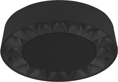 Plafoniera LED exterior moderna IP65 CONVEX negru D-17,6cm