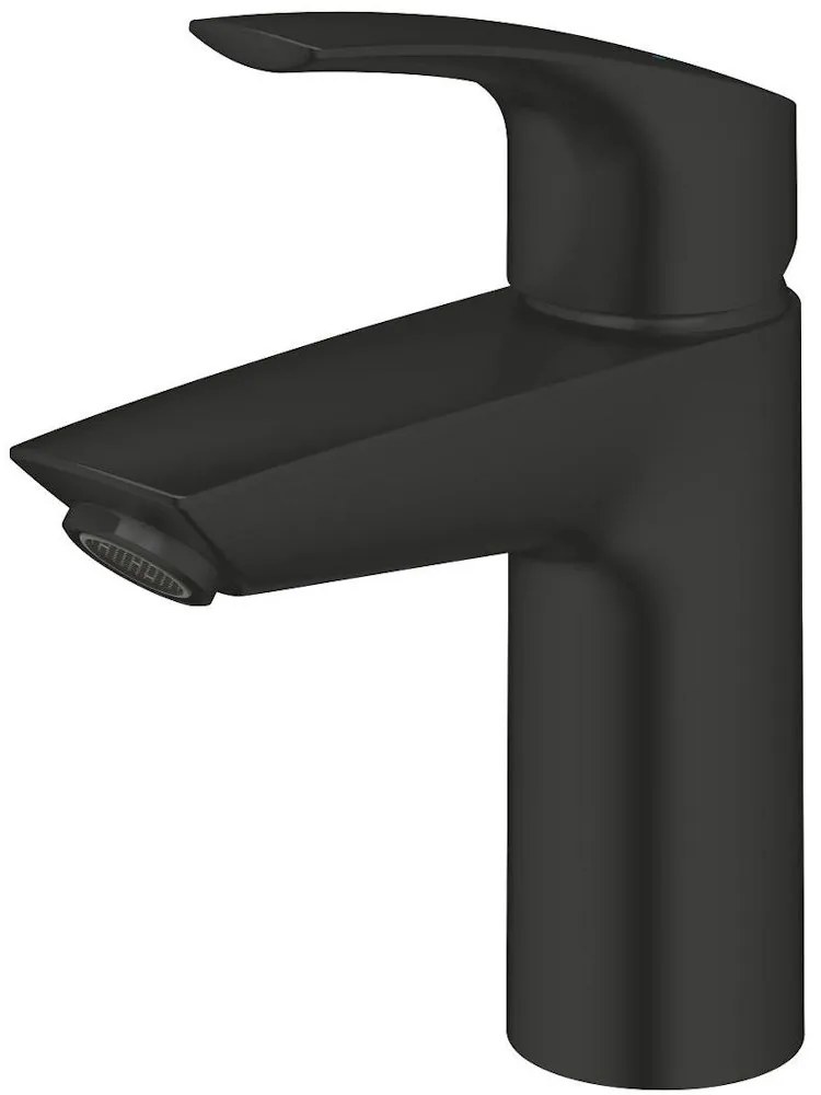 Baterie lavoar Grohe Eurosmart cu ventil click-clack, marime S, negru mat