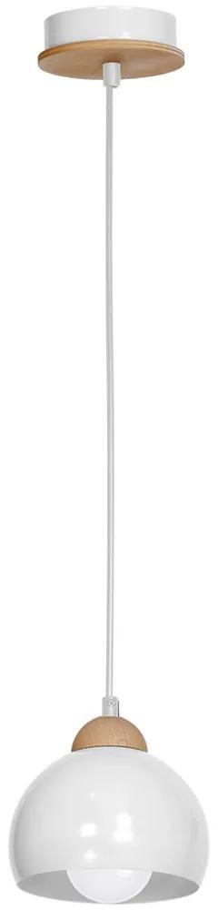 Pendul Dama White Milagro Modern, E27, Alb, MLP6440, Polonia