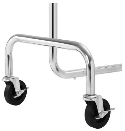 Cuier de podea mobil JEAN, argintiu