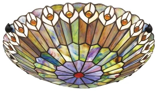 Quoizel QZ-WATKINS-F-VB - Plafonieră WATKINS, 2xE27/60W/230V, diam. 42 cm