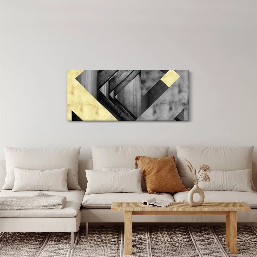 Tablou - Textura forme (120x50 cm)