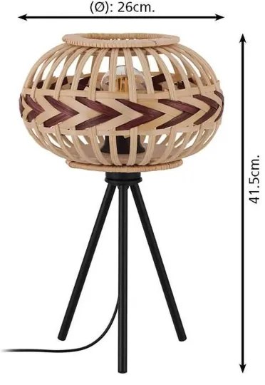 Eglo 43274 - Lampă de masă DONDARRION 1xE27/40W/230V
