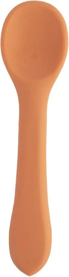 Lingură pentru copii portocalie din silicon – Orion